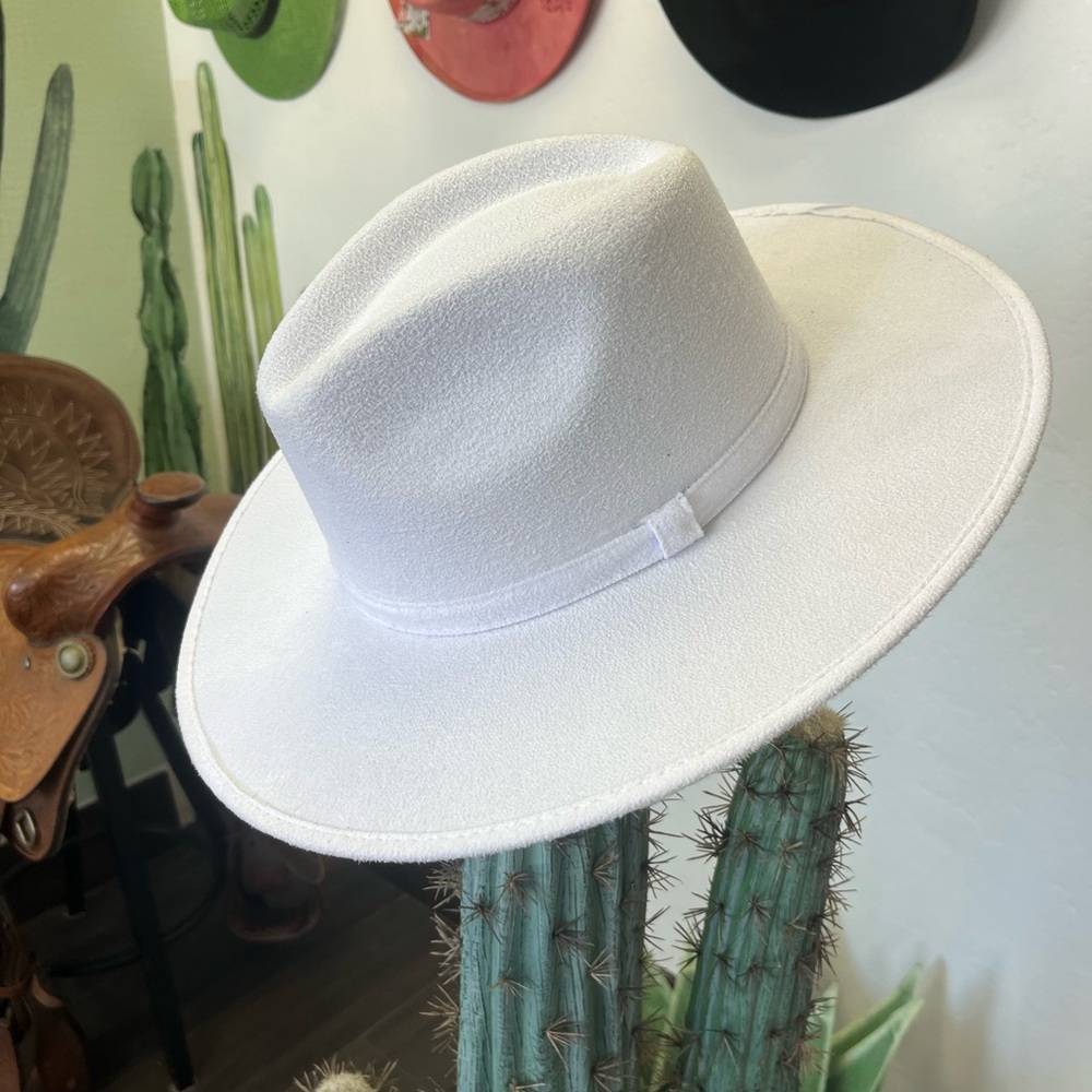 Elegant White Women's Fedora Hat